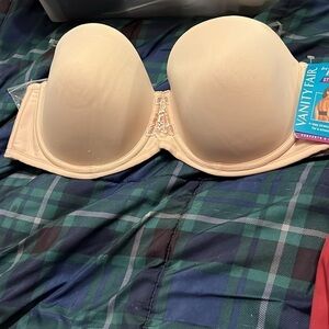 Vanity Fair Women's Beauty Back Smoothing Strapless Bra, 4-Way Stretch Fabric